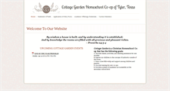 Desktop Screenshot of cottagegardentyler.org
