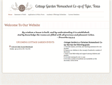 Tablet Screenshot of cottagegardentyler.org